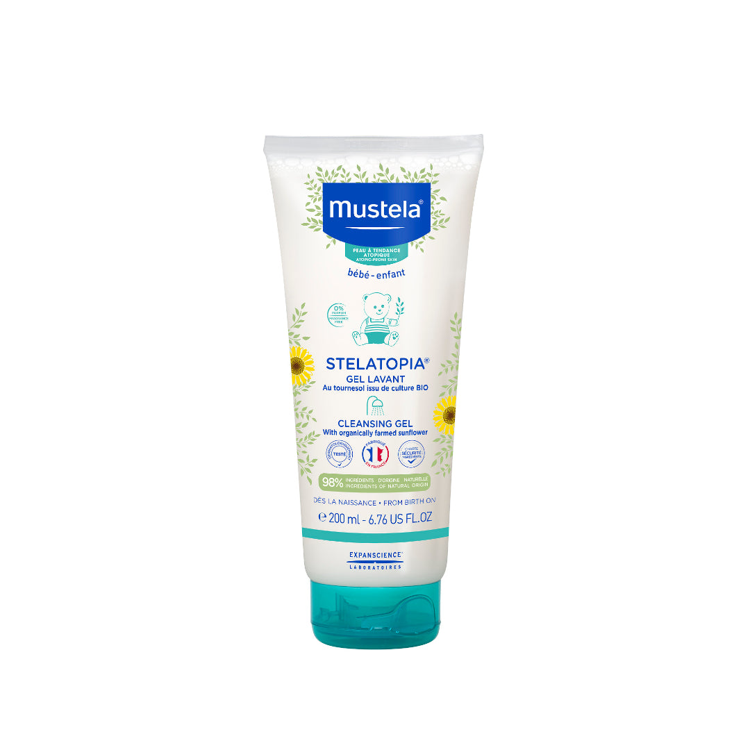 Mustela Stelatopia Cleansing Gel 200ml  غسول جل للاطفال و الرضع