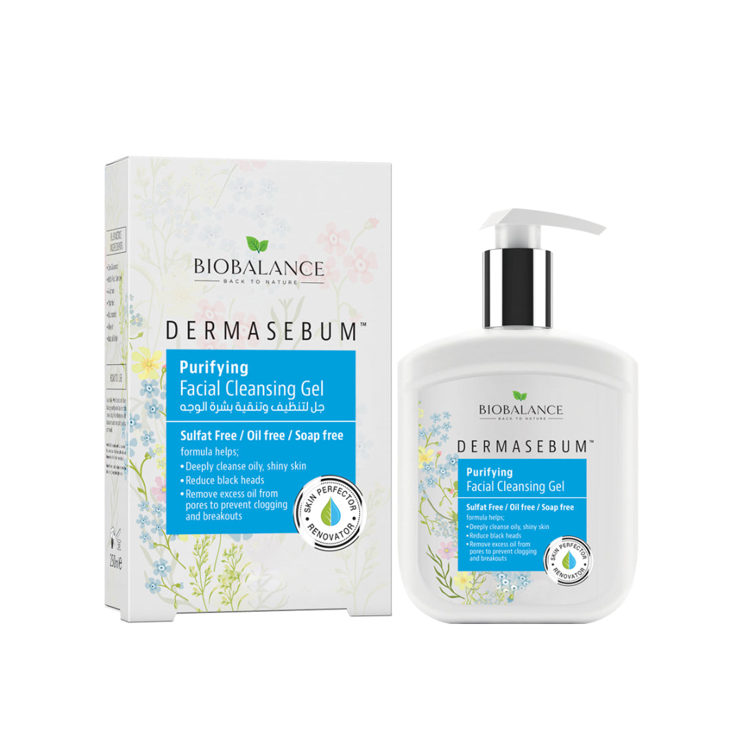 Biobalance Dermasebum Purifying Facial Cleansing Gel 250ml جل منظف للبشرة الدهنية