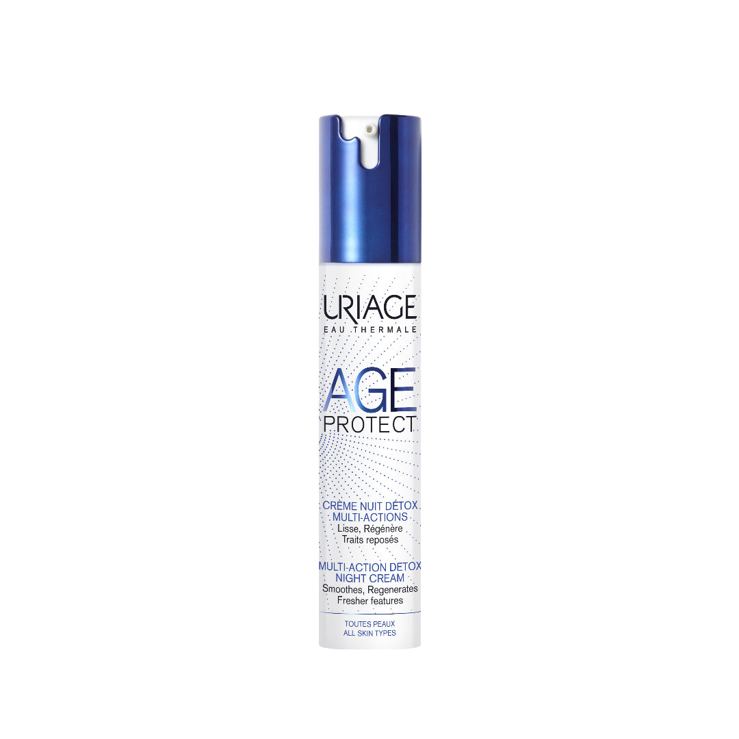 Uriage Age Protect Multi-Action Detox Night Cream 40ml كريم ليلي مرطب مضاد للشيخوخة