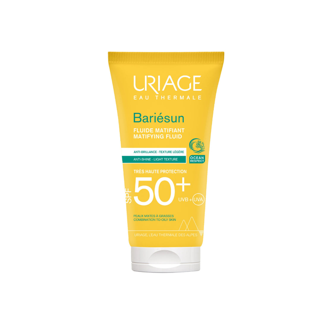 Uriage Bariesun Spf50+ Matifying Fluid 50ml  واقي شمس للبشرة الدهنية