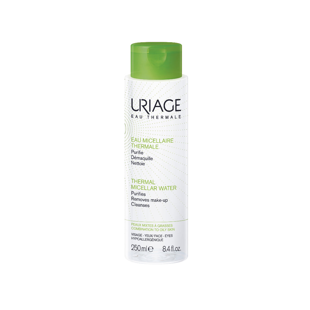 Uriage Thermale Micellar Water 250ml (Green) مزيل مكياج للبشرة الدهنية