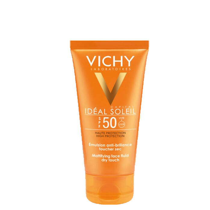 Vichy Capital Soleil Dry Touch Spf50+ Fluid 50ml واقي شمس للبشرة الدهنية والمختلطة