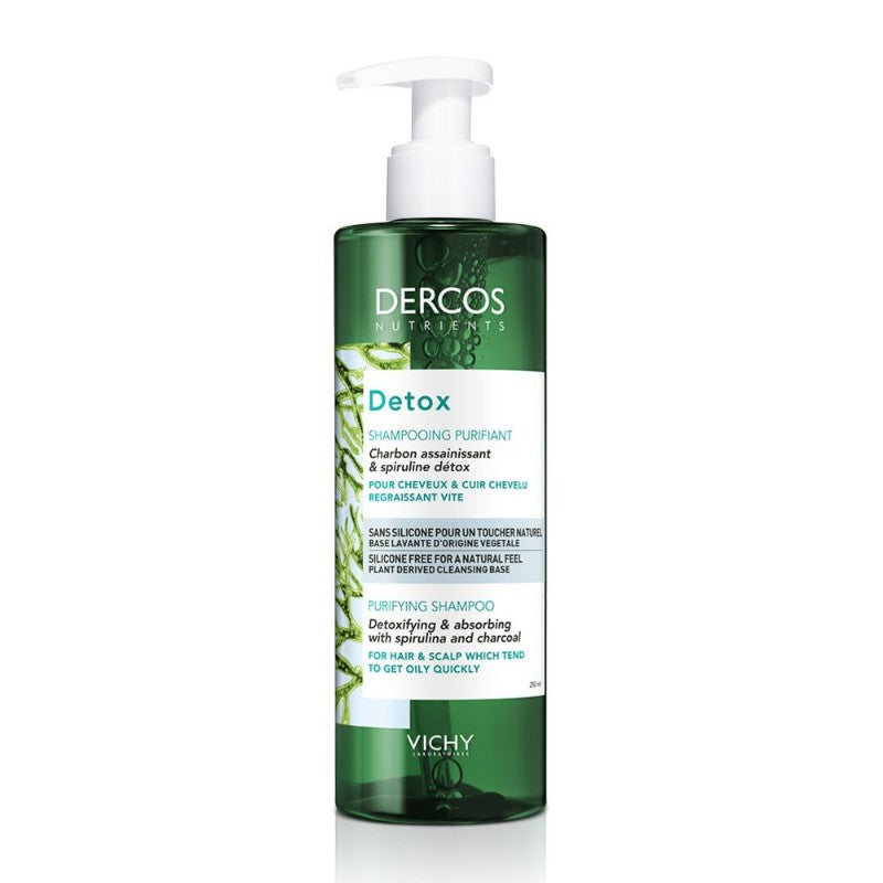 Vichy Dercos Detox Purifying Shampoo 250ml (Oily Hair) شامبو منقي للشعر الدهني