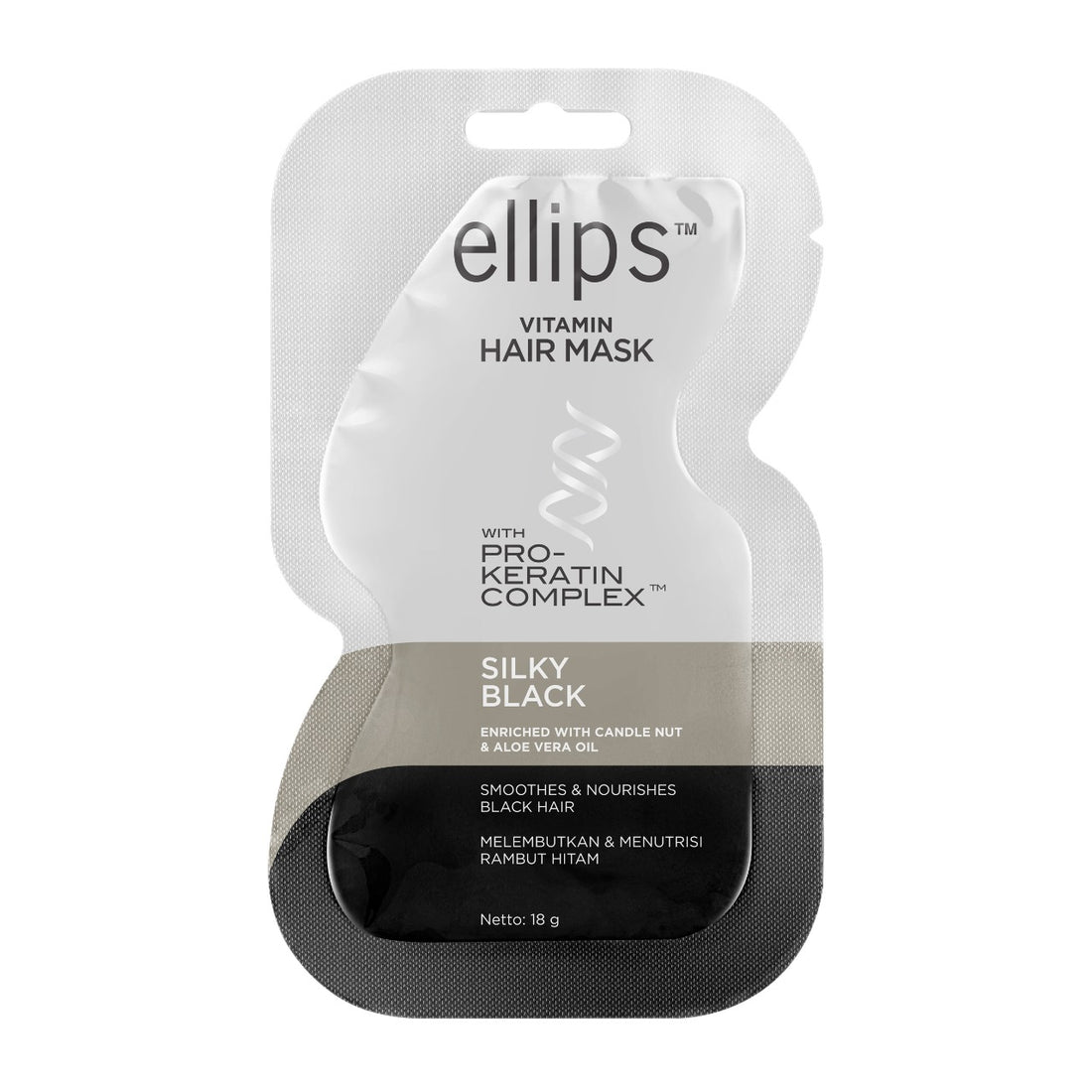 Ellips Vitamin Pro Keratin Silky Black Mask Sachet ماسك الشعر