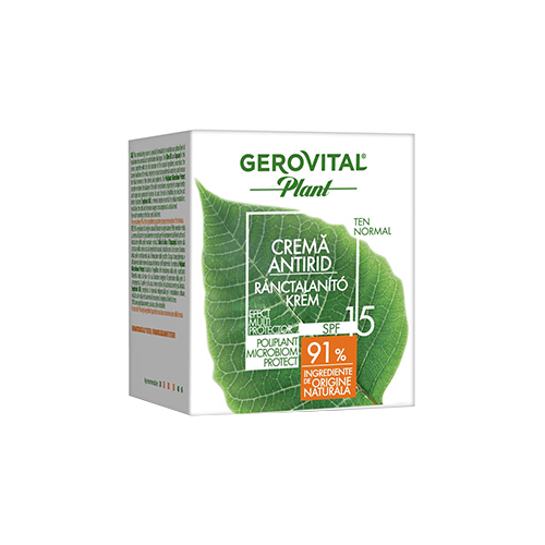 Gerovital Plant Spf15 Anti Wrinkle Cream 50ml كريم مضاد للتجاعيد