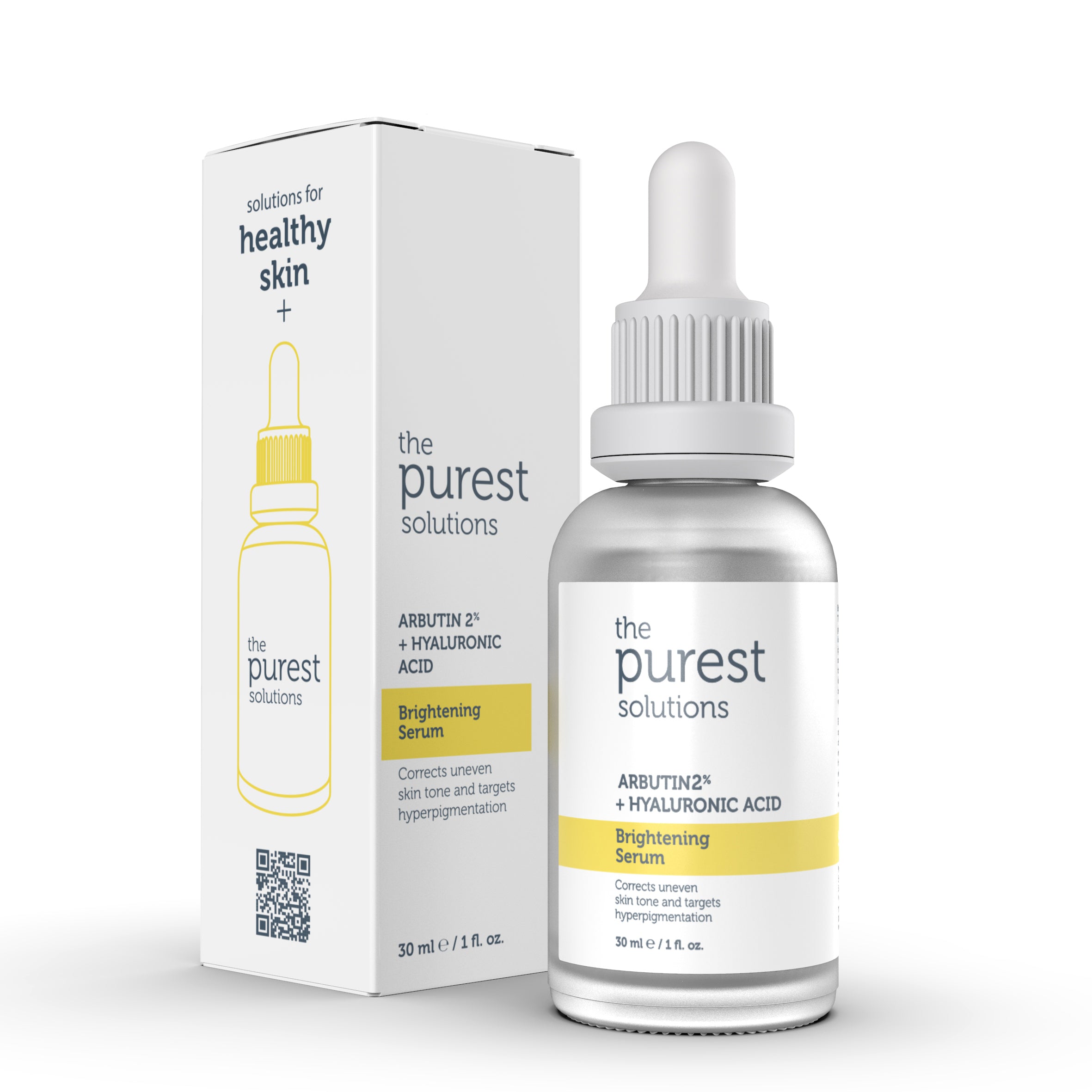 The Purest Solutions Arbutin 2% + HA Brightening Serum 30ml سيروم التفتيح الفا اربوتين