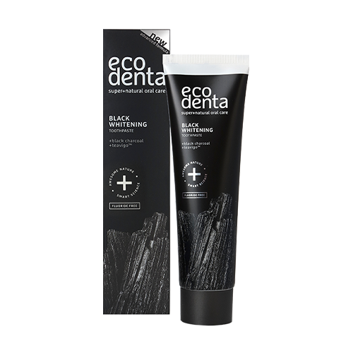 Ecodenta Black Whitening Toothpaste 100ml معجون اسنان ايكودنتا بالفحم