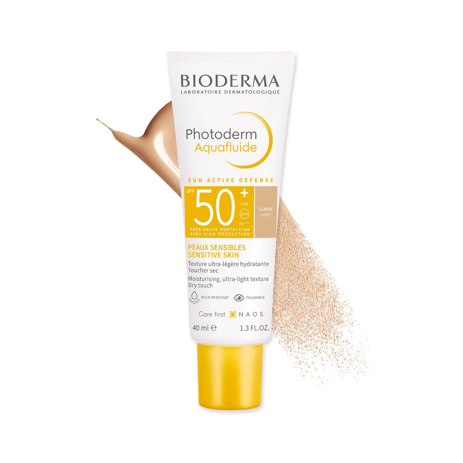 Bioderma Photoderm Spf50+ Tinted Aquafluid 40ml واقي شمس للبشرة المختلطة مع لون