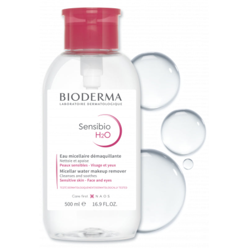 Bioderma Sensibio H2o Micellar 500ml (Pump) ماء الميسيلار للبشرة الحساسة