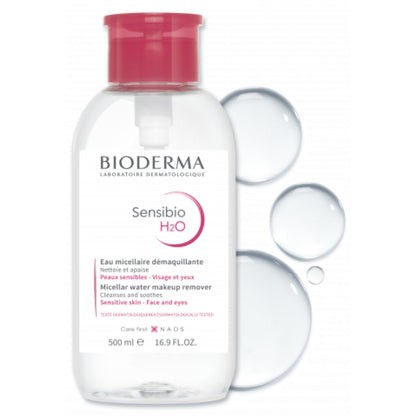 Bioderma Sensibio H2o Micellar 500ml (Pump) ماء الميسيلار للبشرة الحساسة