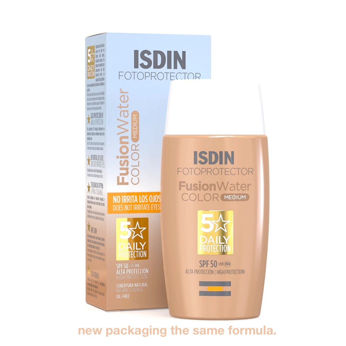 Isdin Fotoprotector Spf50+ Medium Fusion Water Color 50ml واقي شمس مائي للبشرة الحساسة