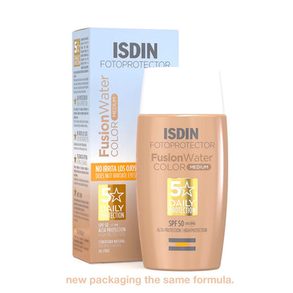 Isdin Fotoprotector Spf50+ Medium Fusion Water Color 50ml واقي شمس مائي للبشرة الحساسة