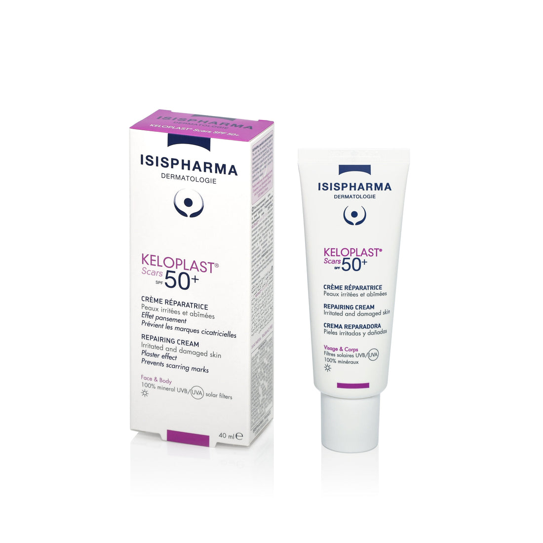 Isis Pharma Keloplast Scars Spf 50+ Cream 40ml كريم لعلاج الندبات