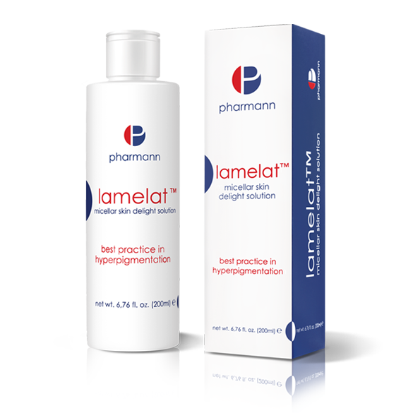 Pharmann Lamelat micellar Solution 200 ml مزيل المكياج المخصص للبشرة المتعرضة للتصبغات