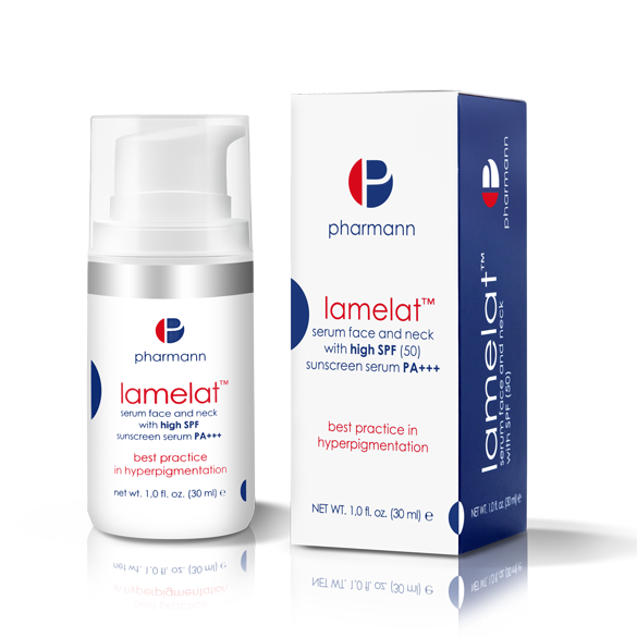 Pharmann Lamelat serum face &amp; neck with high SPF 30 ml سيروم لعلاج والحماية من التصبغات