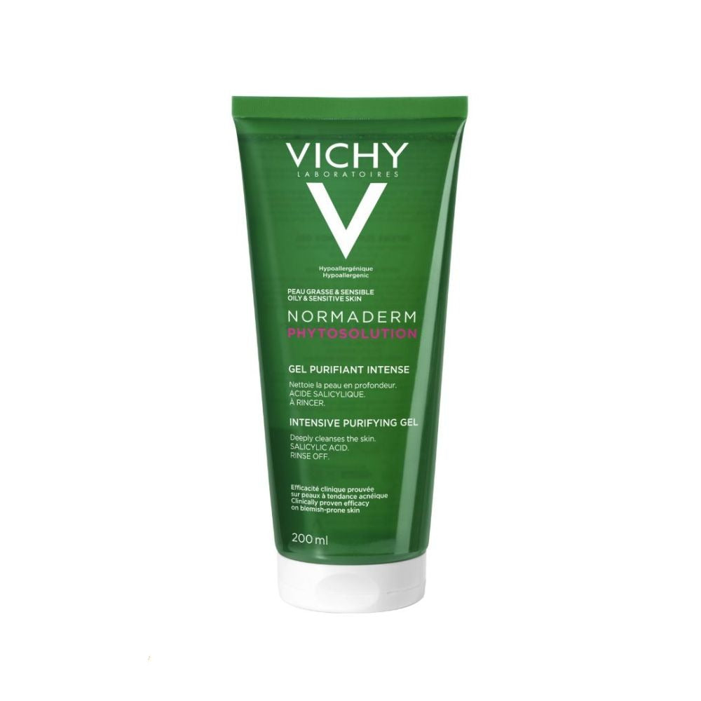 Vichy Normaderm Phytosolution Purifying Gel 200ml غسول للبشرة الدهنية والمعرضة لحب الشباب