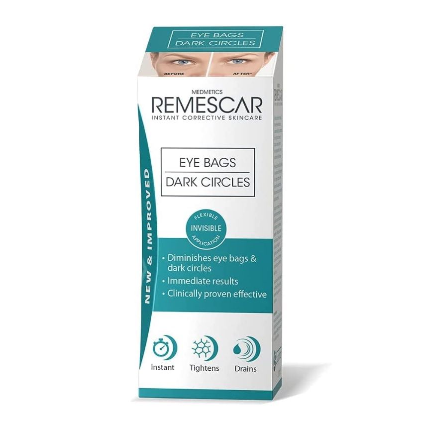 Remescar Eye Bags &amp; Dark Circles Cream 8ml كريم لتقليل انتفاخات اسفل العين والهالات الفوري