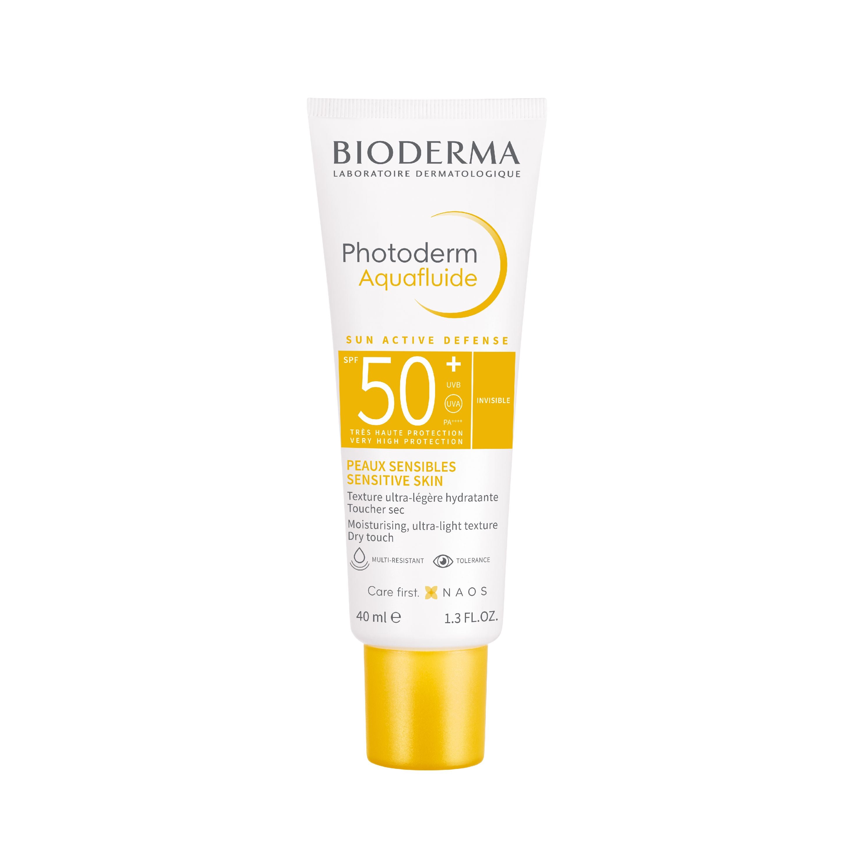 Bioderma Photoderm Spf50+ Aquafluid 40ml  واقي شمس للبشرة المختلطة الحساسة