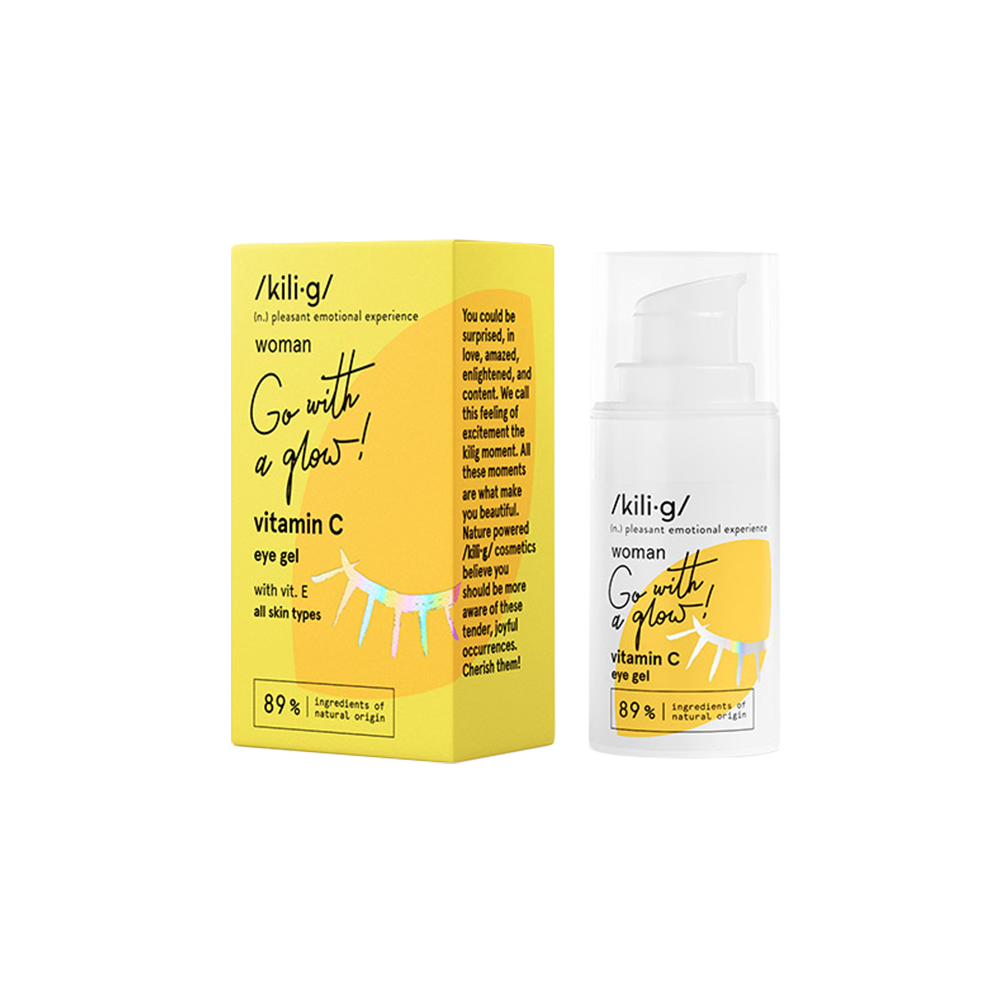 Kili.g Vitamin C Eye Gel, 15ml, جل فيتامين سي للعين